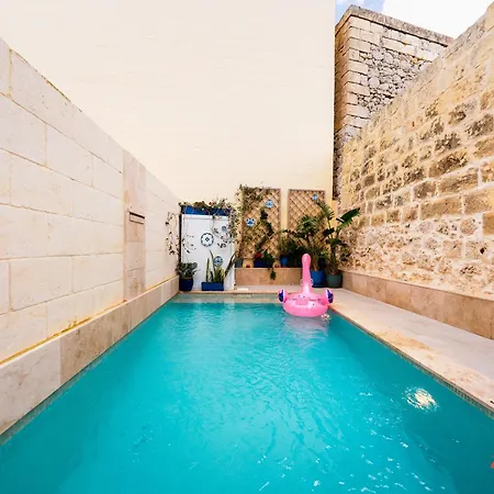 Semesterbostad Eco-friendly Townhouse With Private Pool Nadur